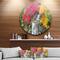 Designart - Japanese Maple Trees' Disc Floral Photography Circle Metal Wall Art
